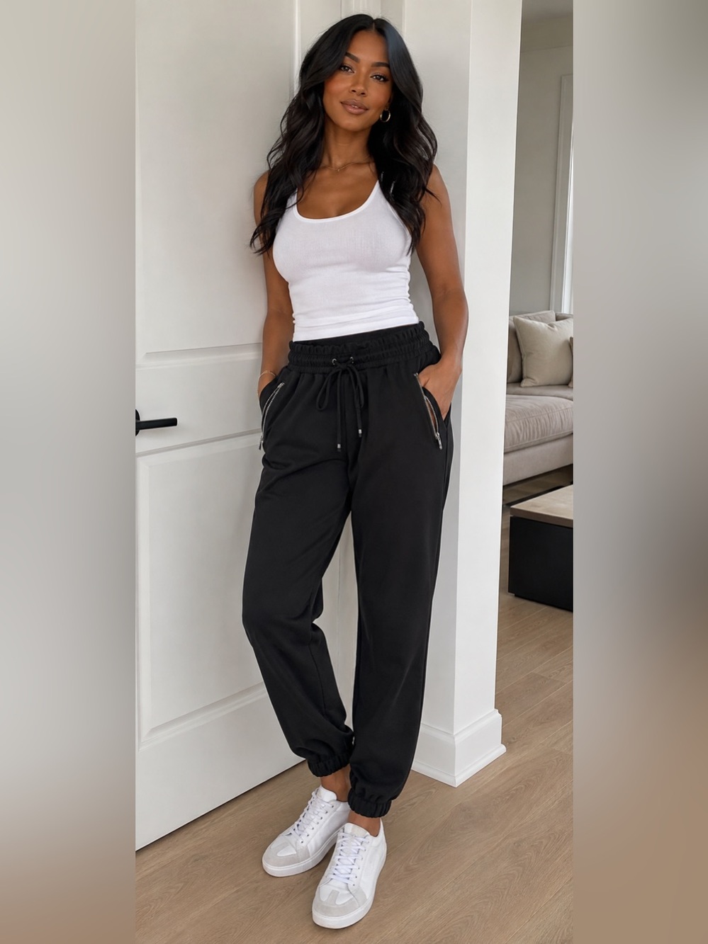 Streetwear Society Women’s Black Drawstring Jogger Pants NWT